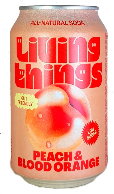 Living Things Peach & Blood Orange Soda
